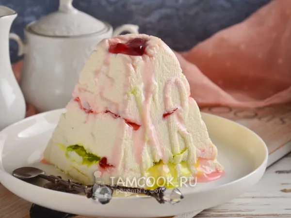 Фото готового блюда: Творожная пасха с мармеладом