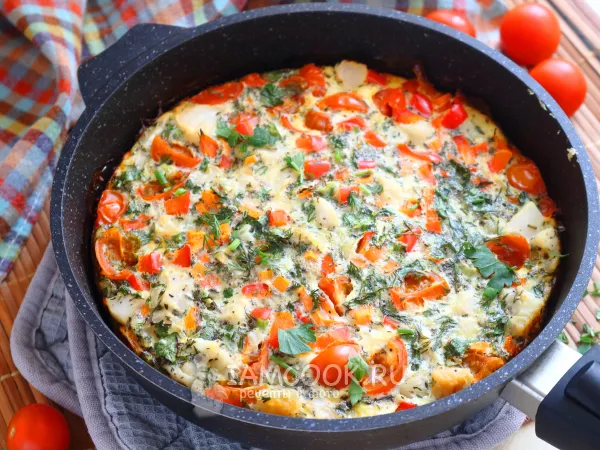 Фото блюда: Запеканка из минтая с овощами