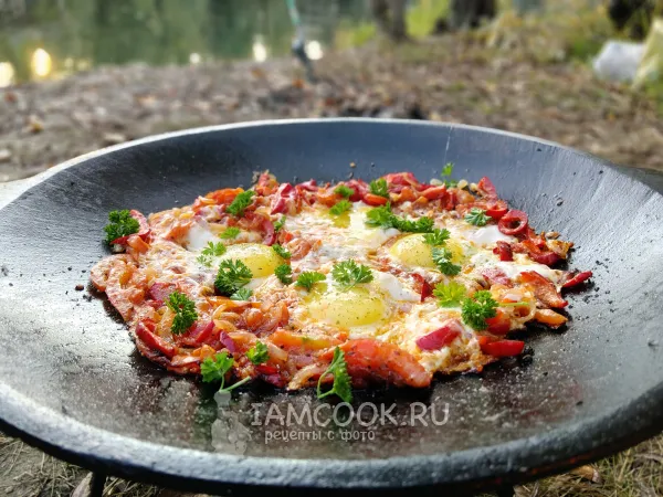 Фото блюда: Шакшука на костре