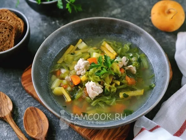 Фото готового блюда: Суп с репой и капустой