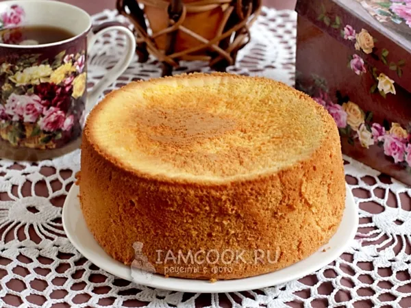Фото блюда: Тыквенный шифоновый бисквит