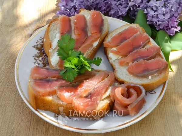 Фото блюда: Малосольный лосось сухого посола (с кориандром)