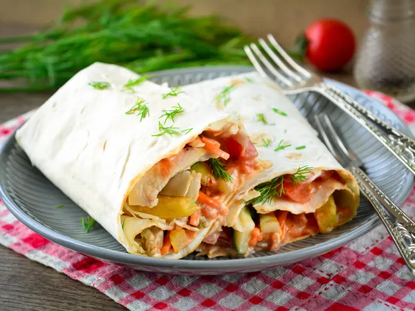 Фото блюда: Шаурма с картошкой фри