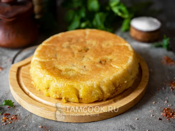 Фото блюда: Постный пирог с капустой в мультиварке