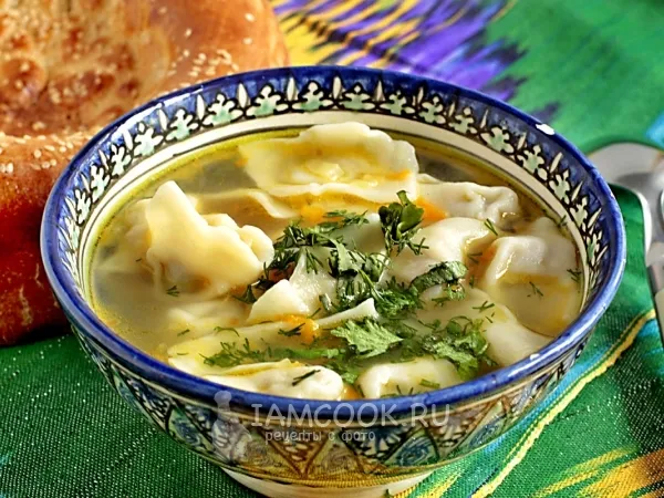 Фото готового блюда: Пельмени по-узбекски