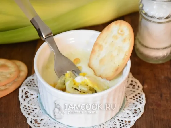 Фото блюда: Яйца с луком-пореем