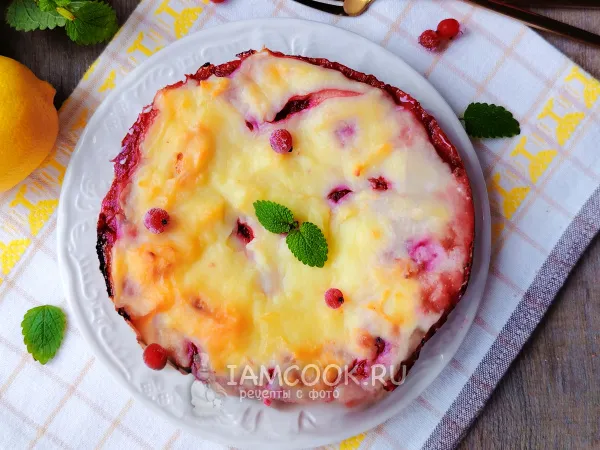 Фото блюда: Ягодный флан