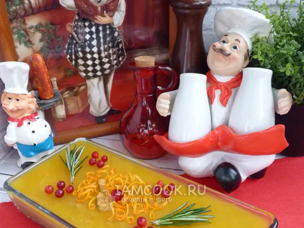 Фото блюда: Паштет из печени индейки с апельсиновым желе