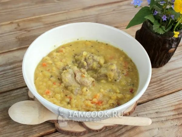 Фото блюда: Гороховая каша с мясом