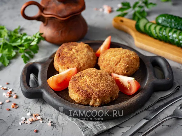 Фото готового блюда: Куриные зразы с яйцом и луком в духовке