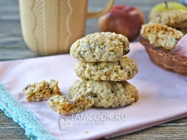 Фото готового блюда: Овсяное печенье в микроволновке за 5 минут