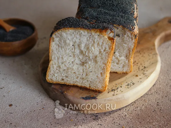 Фото готового блюда: Хлеб с маком на закваске