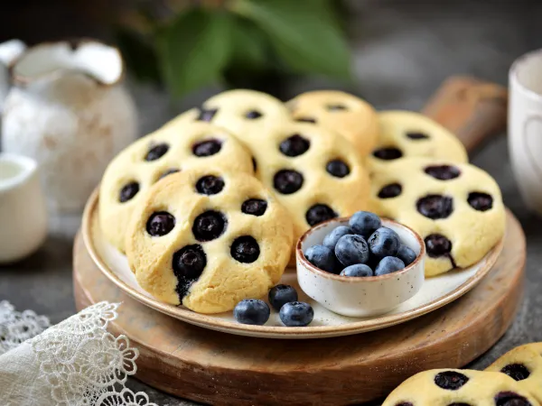 Фото готового блюда: Печенье с голубикой