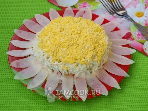 Фото блюда: Салат «Ромашка»