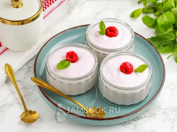 Фото блюда: Мусс из малины с белком и сахаром