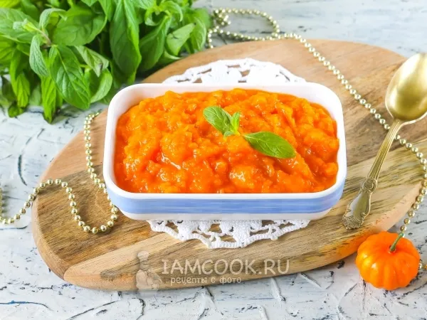 Фото готового блюда: Пюре из тыквы ребенку