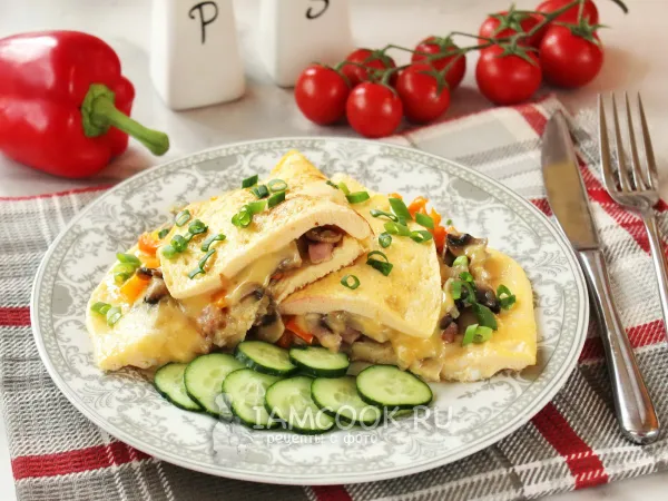 Фото блюда: Омлет по-денверски