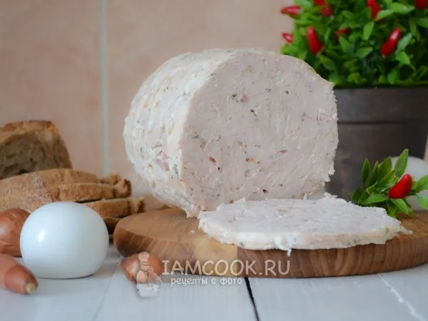 Фото блюда: Ветчина из куриной грудки