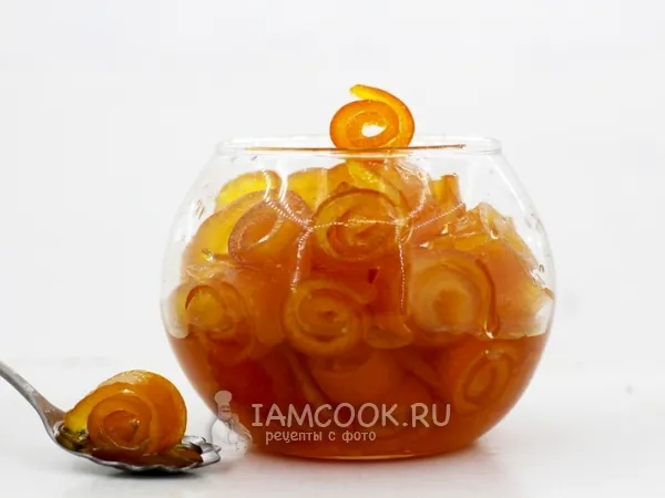 Фото готового блюда: Варенье из апельсиновых корок (завитушки)