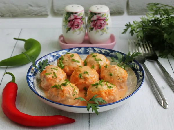 Фото готового блюда: Тефтели в рукаве