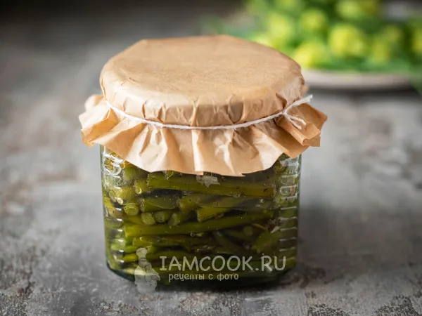 Фото блюда: Жареные чесночные стрелки на зиму