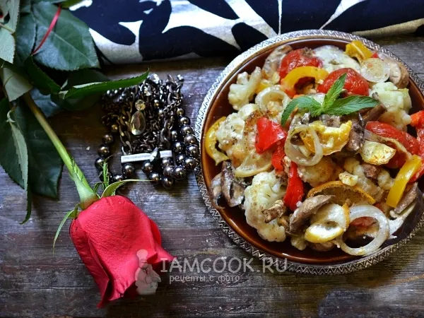 Фото готового блюда: Овощной гарнир к мясу