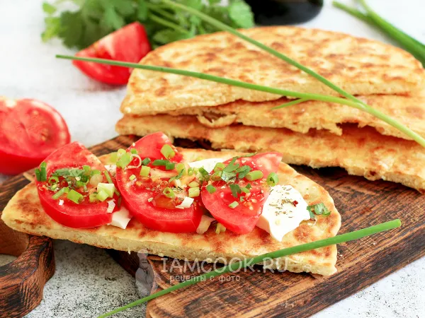 Фото блюда: Лепешки на кефире без начинки на сковороде