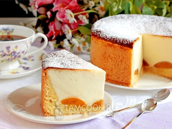 Фото блюда: Воздушный абрикосовый чизкейк