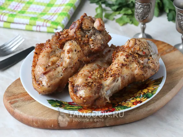 Фото готового блюда: Крылья индейки в рукаве в духовке