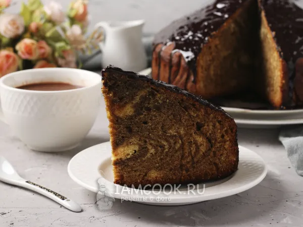 Фото готового блюда: Кофейная «Зебра»