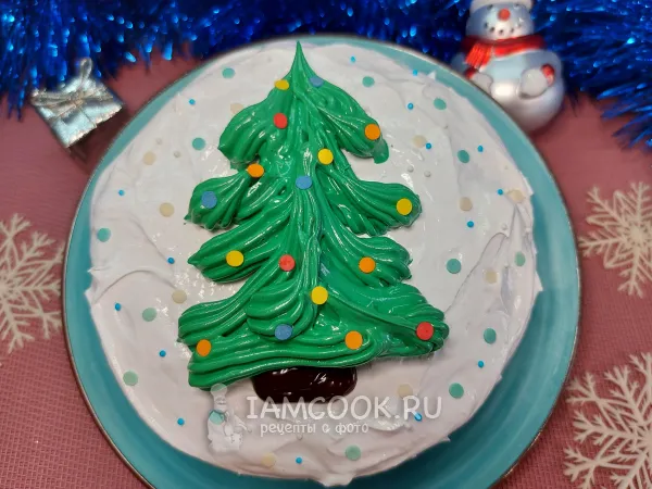 Фото блюда: Кекс в микроволновке со сгущёнкой