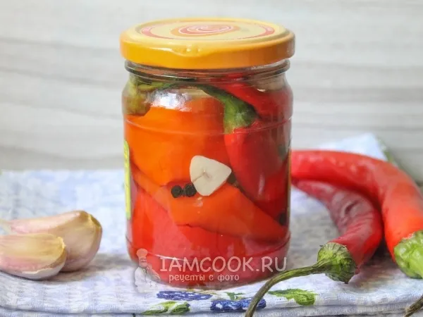 Фото готового блюда: Маринованный острый перец чили на зиму