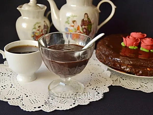 Фото готового блюда: Глазурь для торта из какао