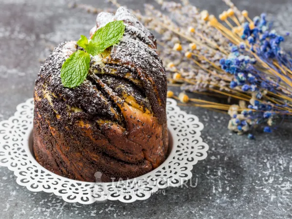 Фото готового блюда: Краффин с маком