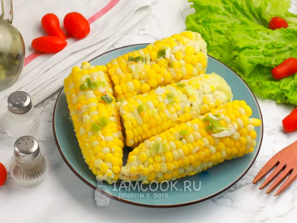 Фото блюда: Кукуруза в сливочном соусе