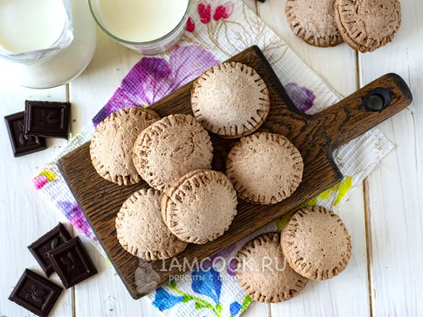 Фото готового блюда: Шоколадно-творожное печенье