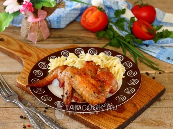 Фото блюда: Крылышки в медово-горчичном соусе