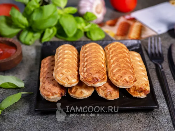 Фото блюда: Сосиски в тесте в мультипекаре