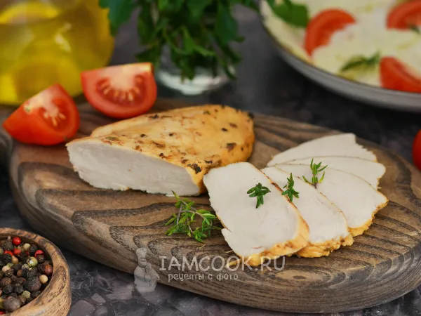 Фото блюда: Как приготовить куриную грудку для салата?