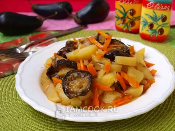 Фото готового блюда: Овощное рагу с баклажанами