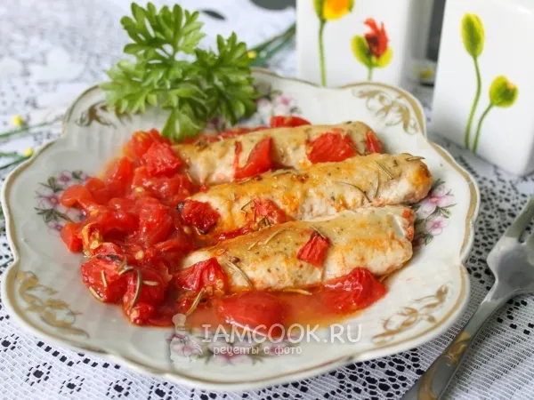 Фото блюда: Запеченые куриные мититеи с розмарином и томатами