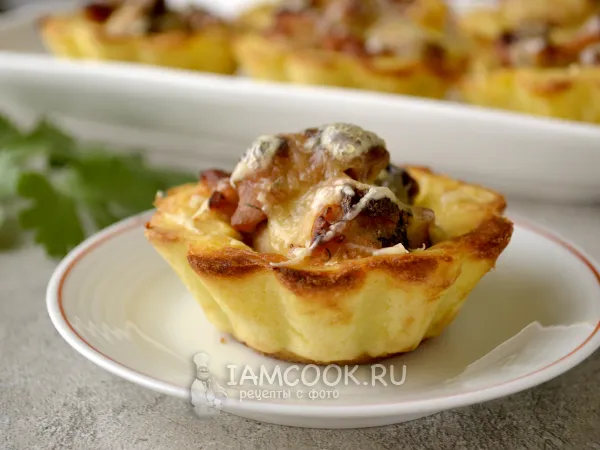 Фото блюда: Тарталетки из картофеля (с начинкой)