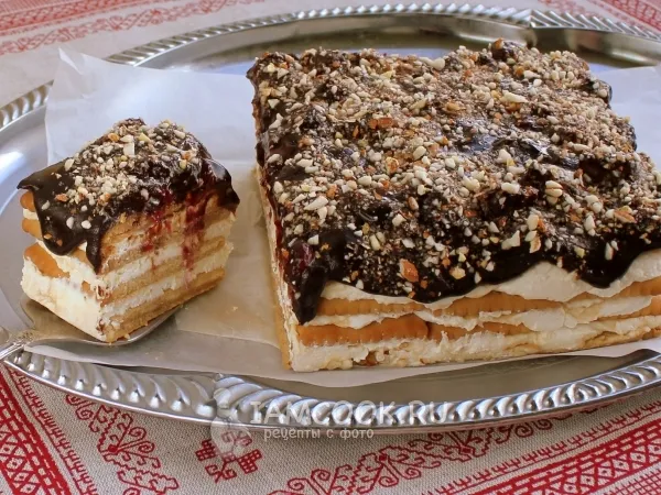 Фото блюда: Торт из печенья и творога