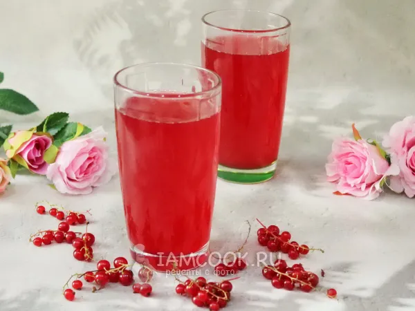 Фото блюда: Компот из жмыха красной смородины