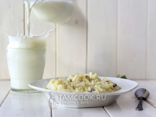 Фото блюда: Пшенно-рисовая каша в мультиварке на молоке