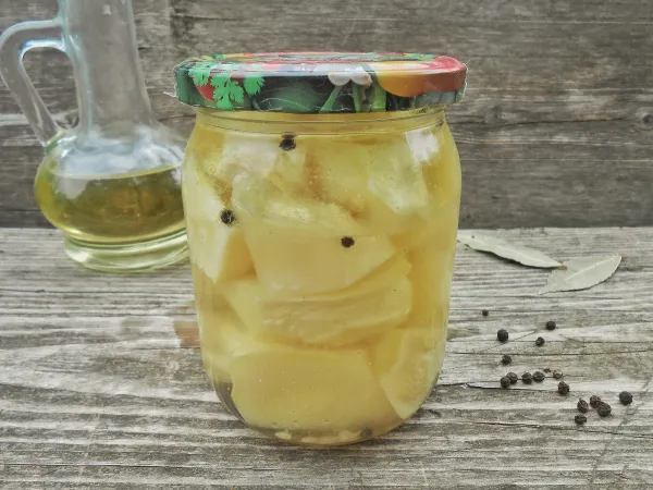 Фото блюда: Патиссоны как грибы на зиму