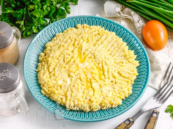 Фото блюда: Пшенная каша с яйцом (на молоке)