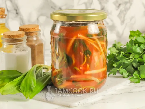 Фото блюда: Черемша в томате на зиму