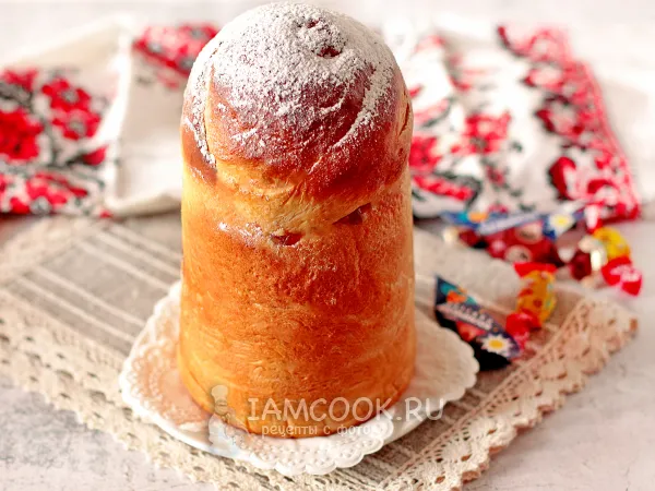 Фото готового блюда: Кулич-рулет