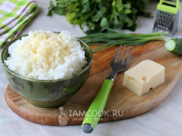 Фото готового блюда: Рис с сыром в мультиварке